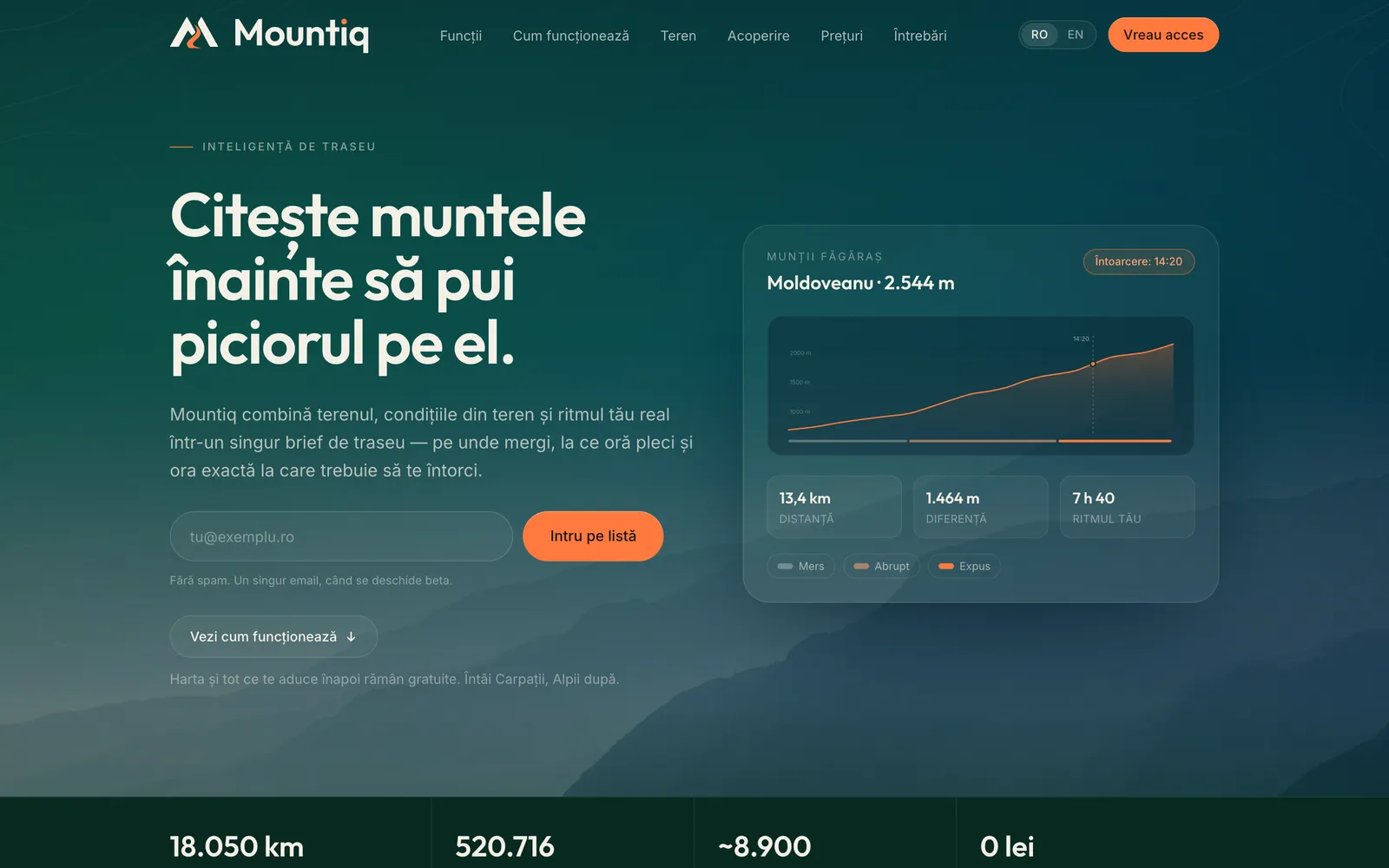 Mountiq: „Citește muntele înainte să pui piciorul pe el.” — un brief de traseu cu ora de întoarcere