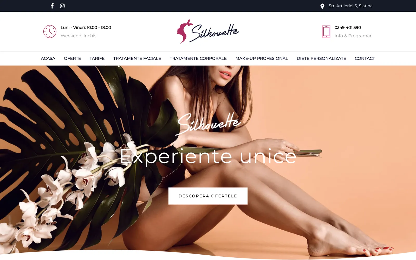 Salon Silhouette home page